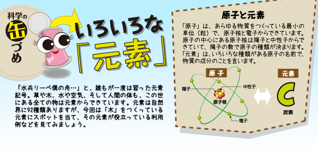 科学の缶づめ　いろいろな「元素」