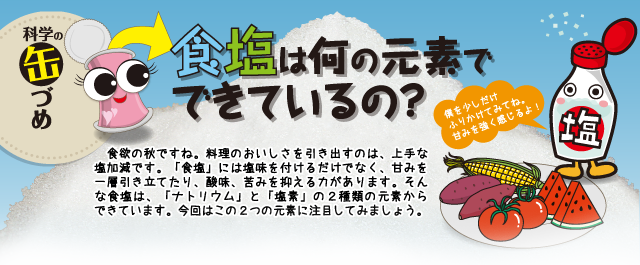 科学の缶づめ　いろいろな「元素」